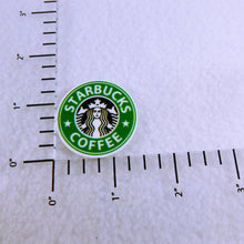 Load image into Gallery viewer, Set of 2 - Planar Resin - Coffee Logo - SBUX - Green with Words
