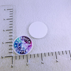 Set of 2 - Planar Resin - Coffee Logo - SBUX - Galaxy - Dark