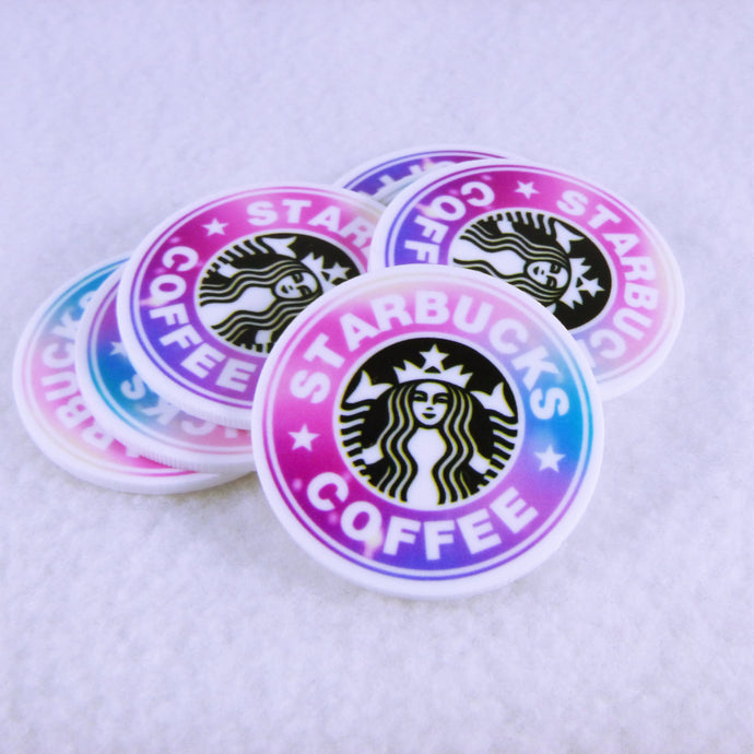 Set of 2 - Planar Resin - Coffee Logo - SBUX - Galaxy - Light