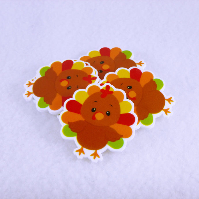 Set of 2 - Planar Resin - Thanksgiving Turkey