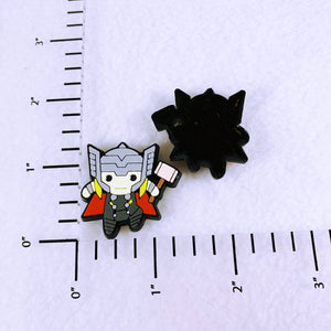 Set of 2 - PVC Resin - Thor - God of Thunder - Avengers - Chibi