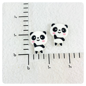 Set of 2 - PVC Resin - Panda Bear
