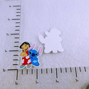 Set of 2 - Planar Resin - Lilo and Stitch - Back to Back