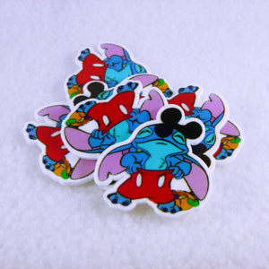 Set of 2 - Planar Resin - Stitch - Dressed in Mouse Clothes