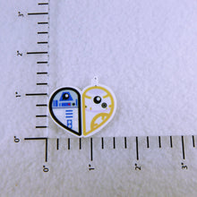 Load image into Gallery viewer, Set of 2 - Planar Resin - SW - Droids - BB8 - R2D2 - Heart
