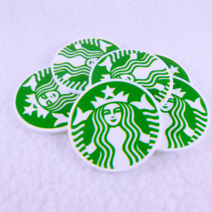 Set of 2 - Planar Resin - Coffee Logo - SBUX - No words