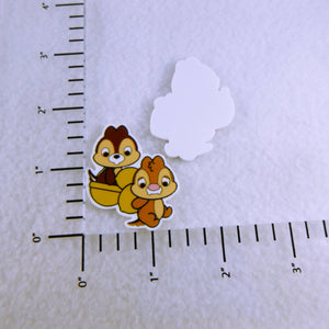 Set of 2 - Planar Resin - Chip and Dale - Chipmunks