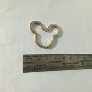 Mouse Head Split Ring - Key Ring - Keyring - Split Ring