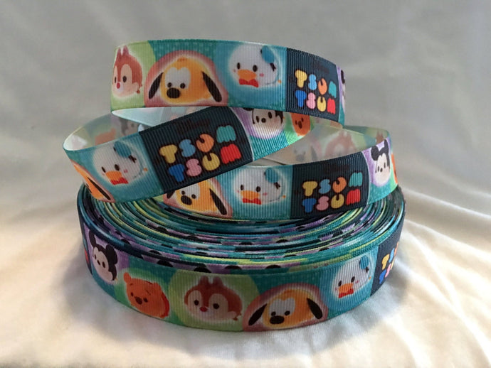 Ribbon by the Yard - Tsum Tsum Ribbon - Mickey and Friends - Words
